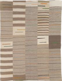 Contemporary Turkish Flatweave Kilim Room Size Carpet, No. 31075 - Galerie Shabab 