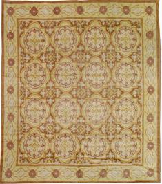 Antique European Savonnerie Carpet, No. 8884 - Galerie Shabab 